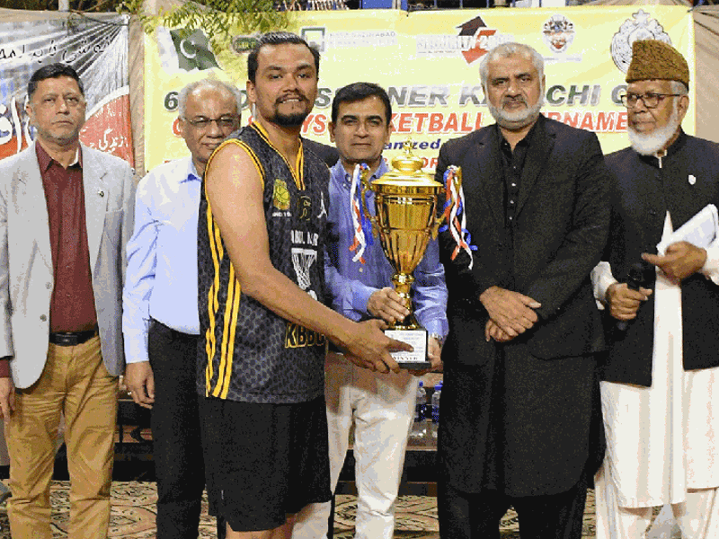 KBBC beats Bahria Club to lift title of 6th Commissioner Karachi Basketball Cup