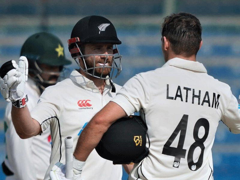 Latham, Williamson tons take NZ past Pakistan total in Karachi