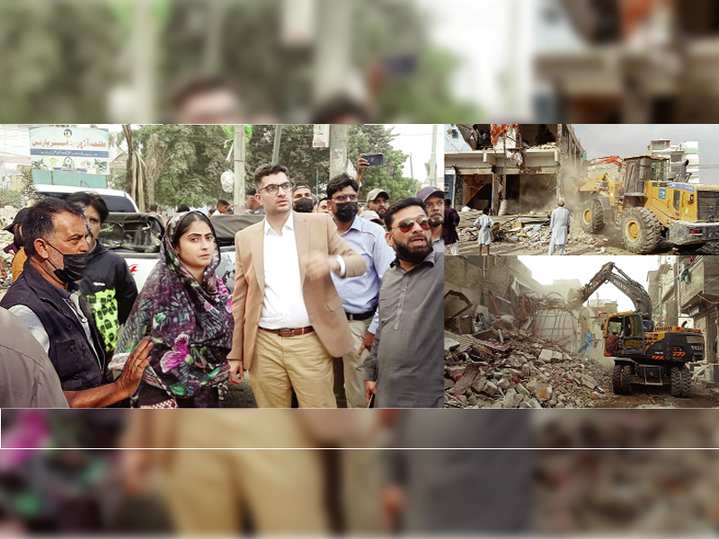 District Central’s another massive anti-encroachment operation in Mujahid Colony