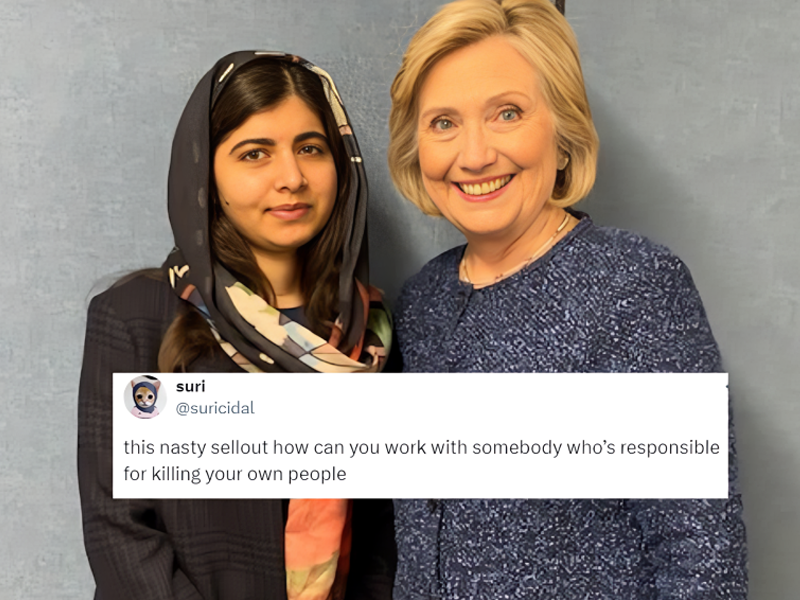 Internet slams ‘nasty sell-out’ Malala for joining forces with Hillary