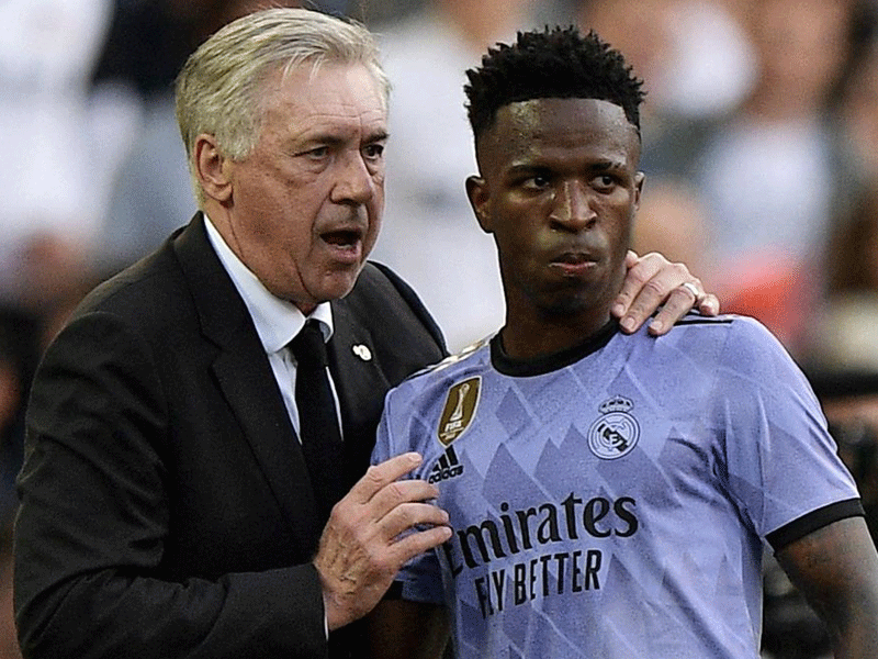 Football's racism protocol obsolete: Ancelotti after Vinicius abuse