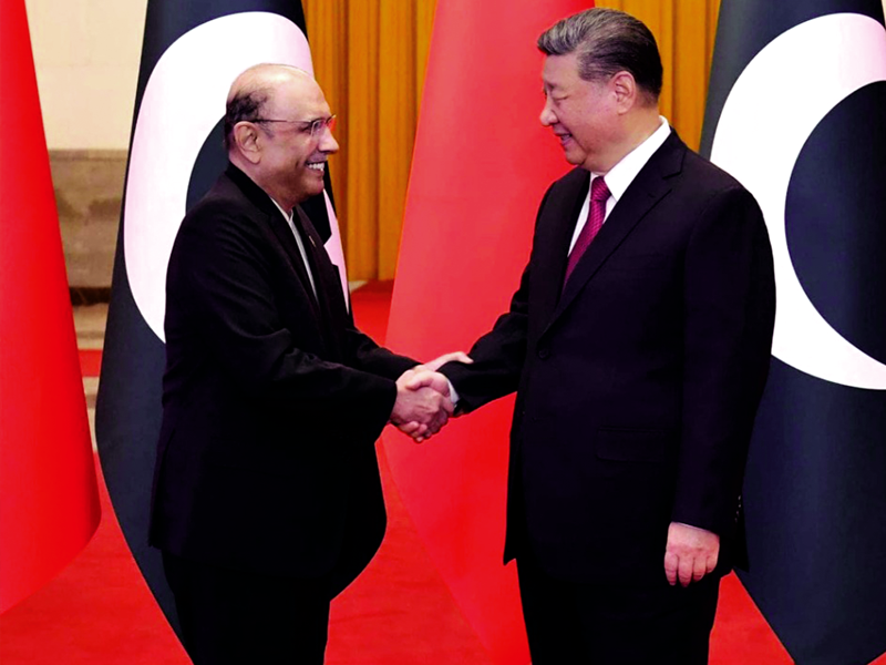 President Zardari, Xi Jinping reaffirm support on core issues