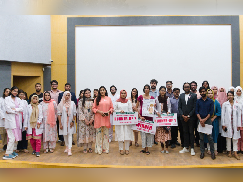 Ziauddin University concludes breast cancer awareness month with poster competition