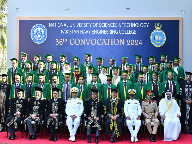 36th convocation ceremony held at Pakistan Navy engineering college - NUST