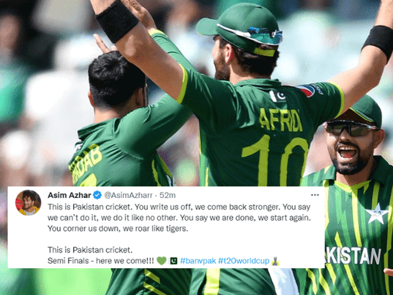 Celebrities praise Pakistan's cricket team for an outstanding comeback