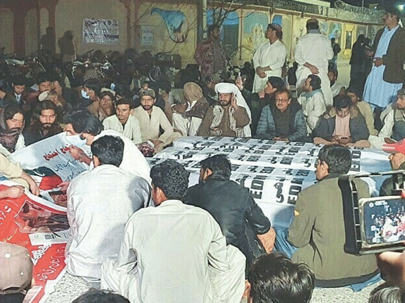 Police raid Khetran’s house as Marri tribesmen stage protest in Quetta