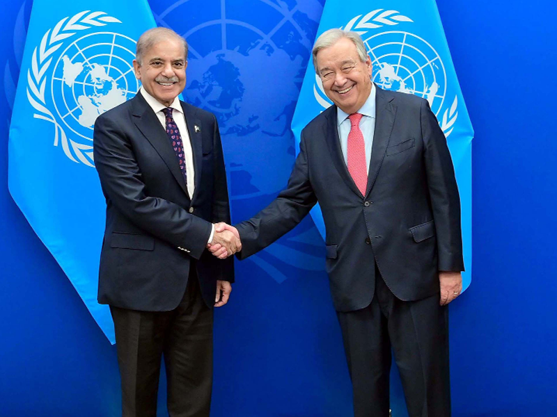 PM Shehbaz urges UN Chief for Kashmir dispute resolution