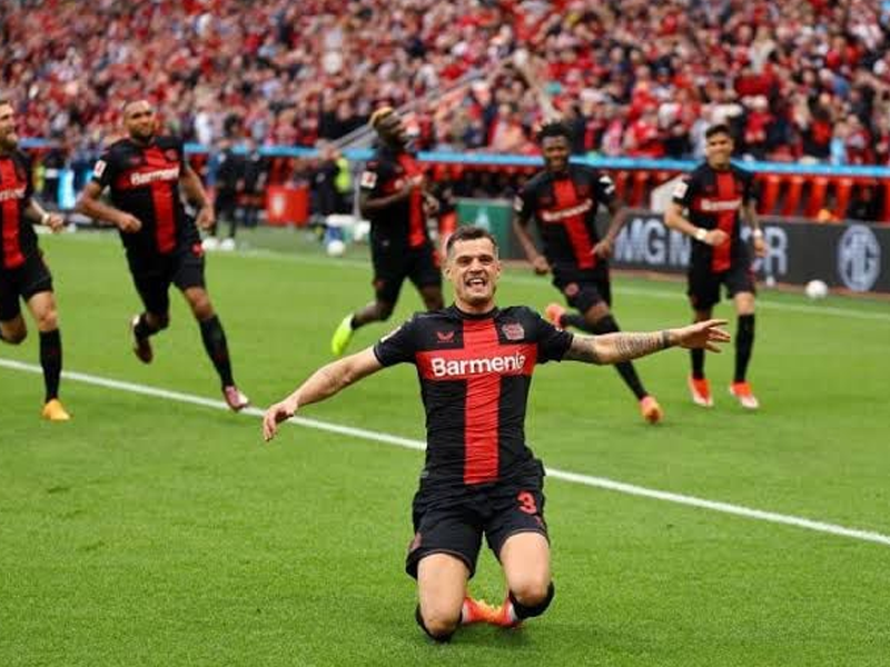 Leverkusen win first Bundesliga crown