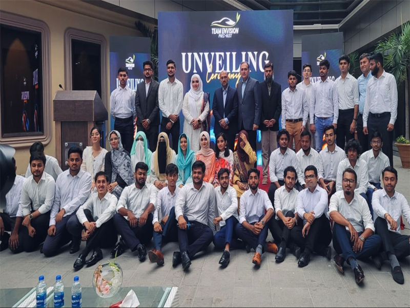 "Team Envision unveils 'AZAAD-E': Electric vehicle sets new standards in sustainability"