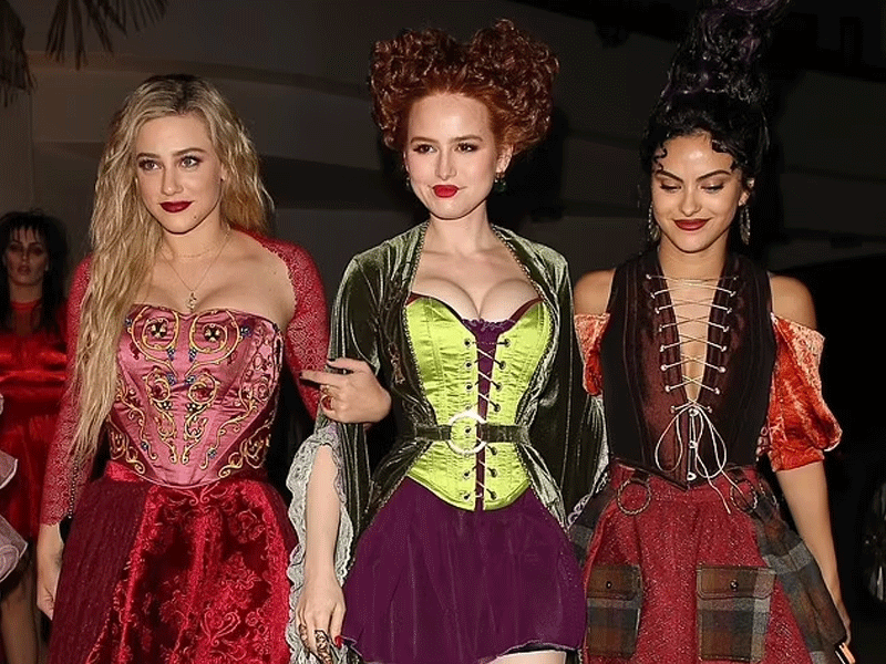 Lili, Camila, Madelaine played Sanderson sisters from Hocus Pocus