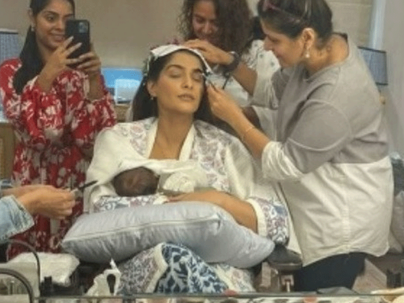 Sonam Kapoor full fills mom duties for son Vayu Kapoor