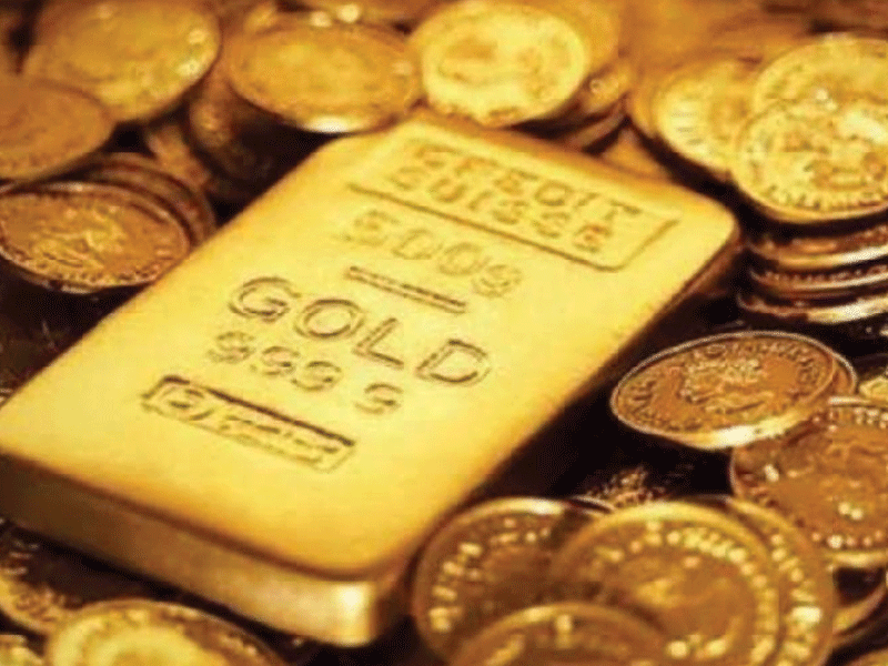 Gold prices race ahead by Rs2,300/tola