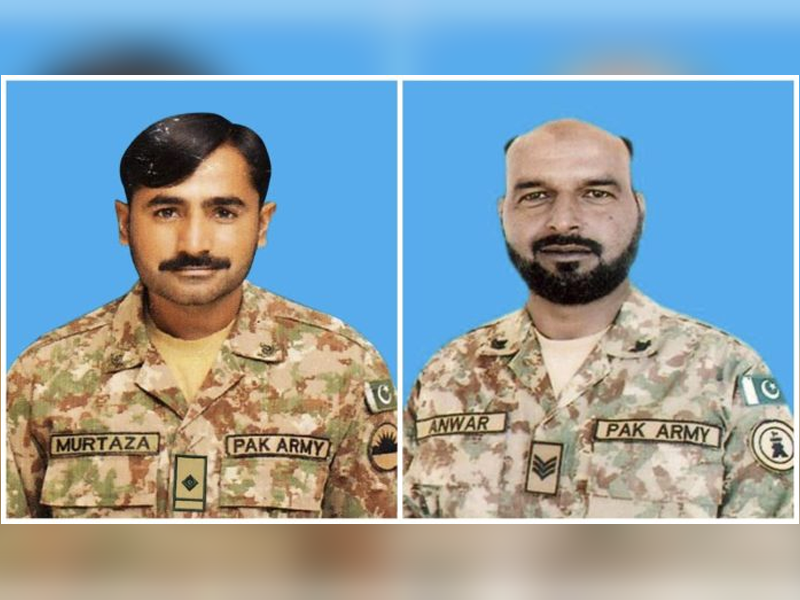 Six soldiers martyred in incidents, two terrorists killed: ISPR